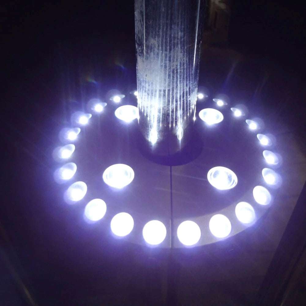 Beach stall Umbrella led light  lamp for garden - Minihomy