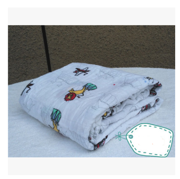 Cotton gauze baby blanket - Minihomy