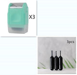 Mini Roller stamp self-Inking Stamp Messy Code Security Identity Theft Protection Seal - Minihomy