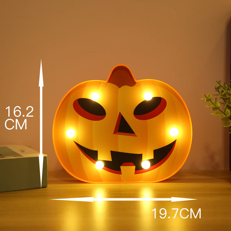 Halloween Lights Decoration LED Light Pumpkin Spider Bat Skull Outdoor Decorative Modeling Room Lights Decor Helloween Party - Minihomy