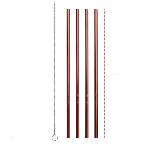 Colourful Reusable Stainless Steel Straws - Minihomy