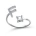 Adjustable 26 Initial Letter Ring Fashion Jewelry For Women - Minihomy