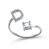 Adjustable 26 Initial Letter Ring Fashion Jewelry For Women - Minihomy