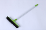 Extra Long Handle Rubber Bristles Sweeper Squeegee for Pet Cat Dog Hair Fur Broom - Minihomy