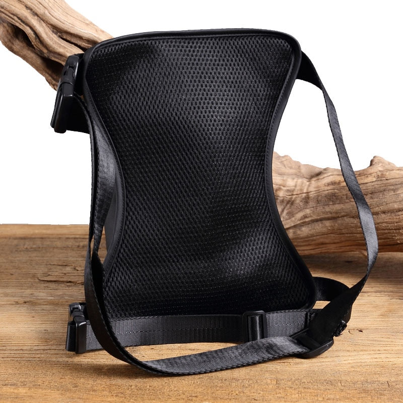 Flow leg bag fashion chest bag multi-function pocket waterproof nylon material lightweight men's diagonal package - Minihomy