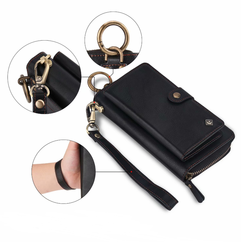 Multi-function Mobile Phone Case Phone Shell Zipper Wallet Set Car Function Phone Case - Minihomy