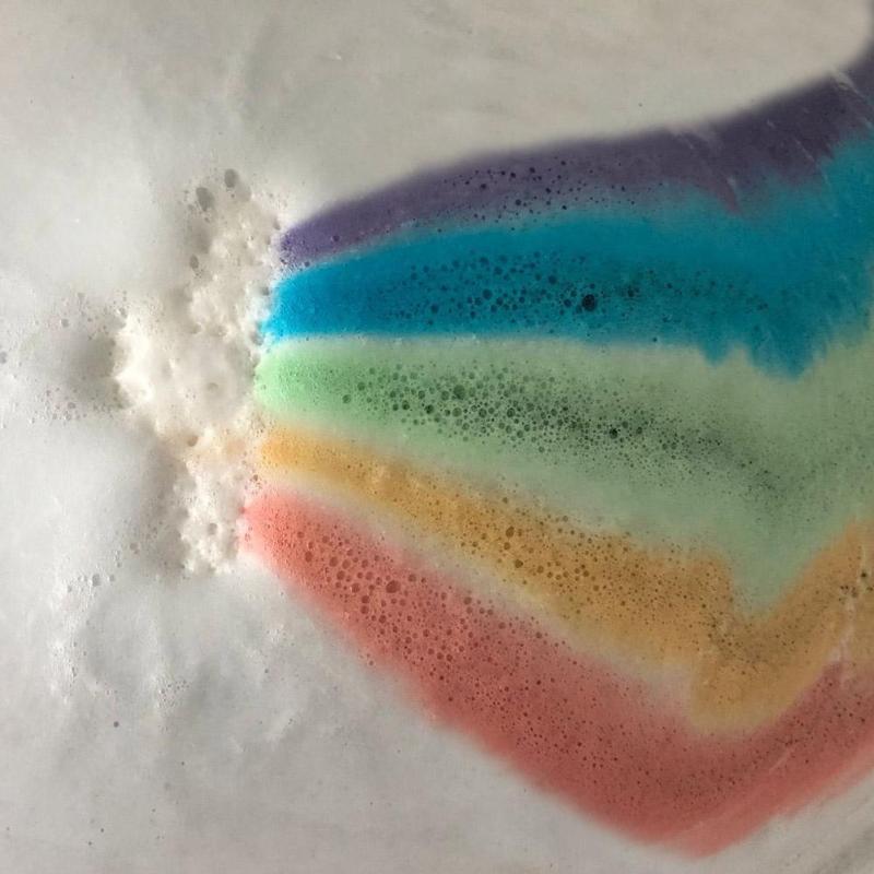 Rainbow Cloud Salt Essential Oil Bathing Ball Bubble Exfoliating Moisturizing Skin Care Props Natural Bubble Bath Bombs Ball