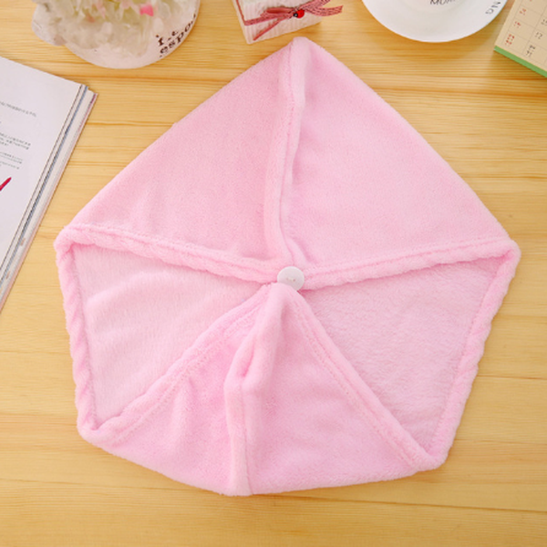 Korean version of coral fleece dry hair cap dry hair towel - Minihomy