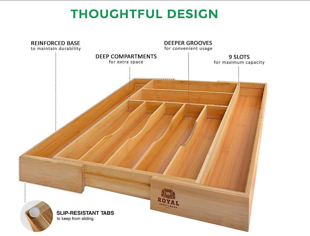 Drawer partition with groove - Minihomy