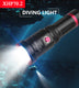 Rechargeable diving flashlight