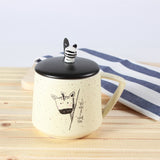 Creative Cartoon Ceramic Cup Hand Drawn Cute Giraffe - Minihomy