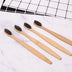 Natural square handle bamboo toothbrush - Minihomy