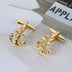 Anchor Cufflinks Exquisite Two-tone French Cuff Studs - Minihomy