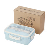 Korean-style Sealed Student Lunch Box With Lid And Compartment - Minihomy