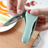 Fruit Peeler Paring Knife Two-in-one Fruit Vegetable Grater Scraper Multi-Functional Kitchen Cooking Tool - Minihomy