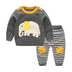 Baby Sweater Suit Baby Jacket Thick Line Suit - Minihomy