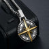 Men's Sailor Cross Alloy Pendant Necklace - Personality Jewelry - Minihomy