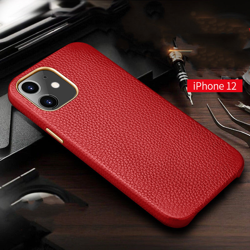 Chassis Leather Protective Shell All-Inclusive Anti-Fall High-End Luxury Ultra-Thin Protective Cover - Minihomy