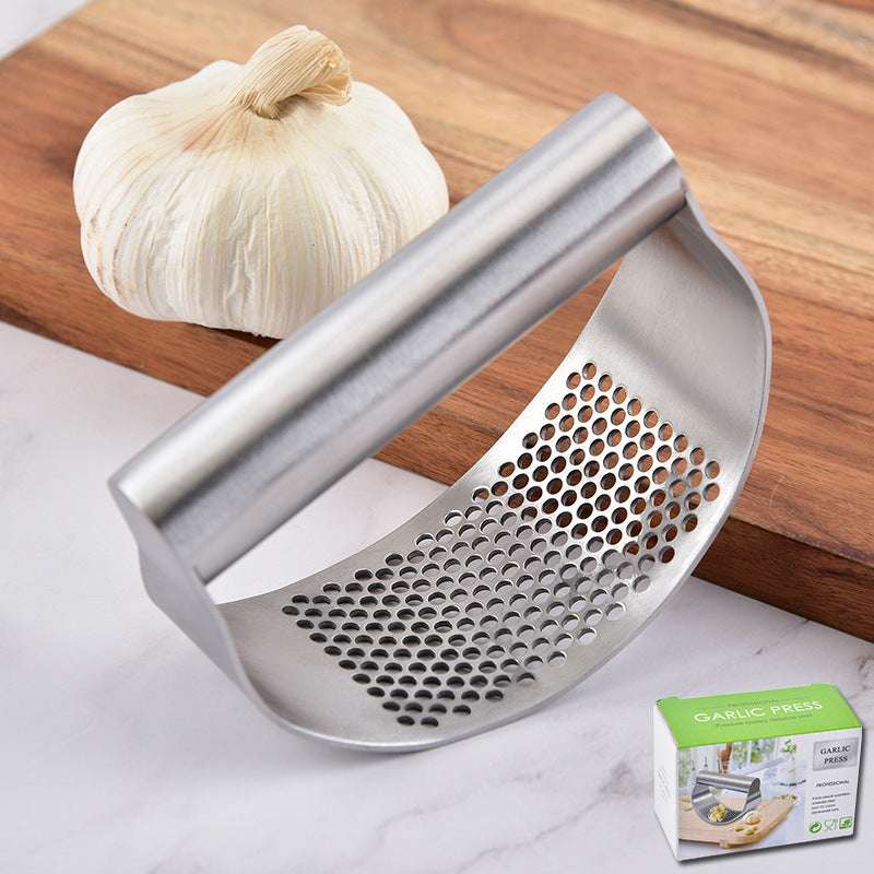 Garlic Press for Kitchen Pounding Garlic Ring Manual - Minihomy