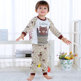 Children's Home Wear Long Sleeve Baby Thermal Pajamas Baby Underwear Set Kids - Minihomy