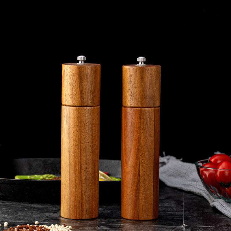 Household Manual Acacia Flower Pepper Grinder Seasoning Bottle - Minihomy