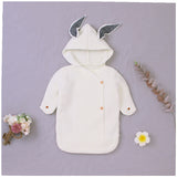 Baby Knitting Rabbit Sleeping Bags Hold Blanket - Minihomy