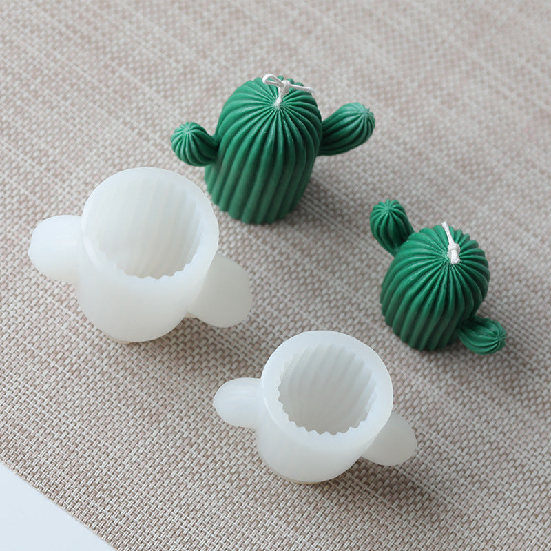 Cactus Shape Candles Mould Silicone Candle Mold Aromatherapy Plaster - Minihomy