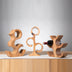 Handmade Solid Wood Creative Mango Wood Wine Rack Ornaments - Minihomy