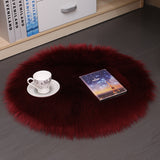 Hair Plush Carpet Floor Mats Household Floor Mats  Wool Round Bedroom Carpets - Minihomy