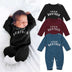 Male Alphabet Long Sleeved Romper Newborn Baby Jumpsuit - Minihomy