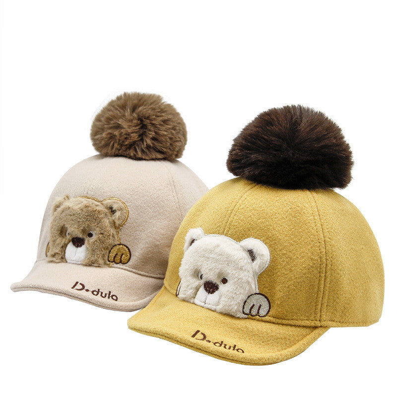 Baby Cartoon Autumn Winter Kid Cute Baby Cap - Minihomy