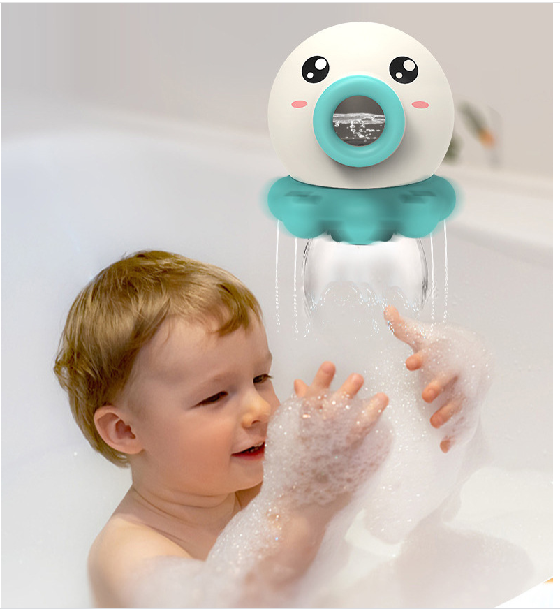 Octopus Fountain Bath Toy Water Jet Rotating Shower Bathroom Toy Summer Water Toys Sprinkler Beach Toys Kids Water Toys - Minihomy