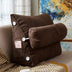 Comfort Velvet Wedge Bed Reading Pillow Large Big Sofa Bedside Bed Lumbar Support Cushion Backrest - Minihomy