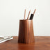 Solid Wood Pen Holder Black Walnut Whole Wood Stationery Pen Holder Tea Ceremony Accessories