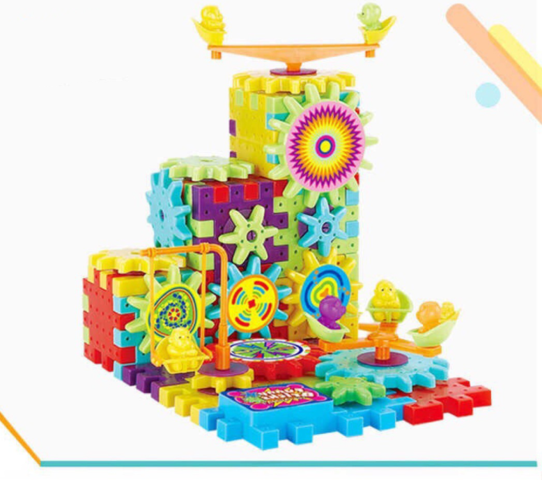 Electric Gears 3D Model Building Kits Plastic Brick Blocks Educational Toys for Kids - Minihomy