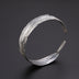 Vintage Thai Silver Women's Simple Feather Bracelet Open Bracelet Women