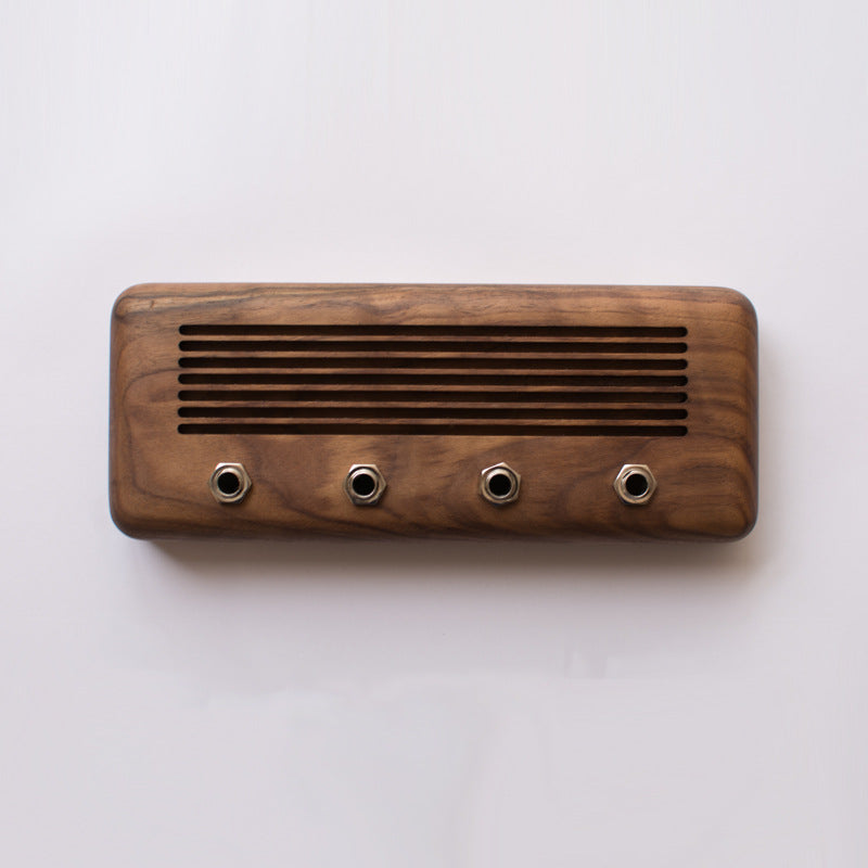 Solid Wood Hook Rock Creative Guitar Speaker key Holder