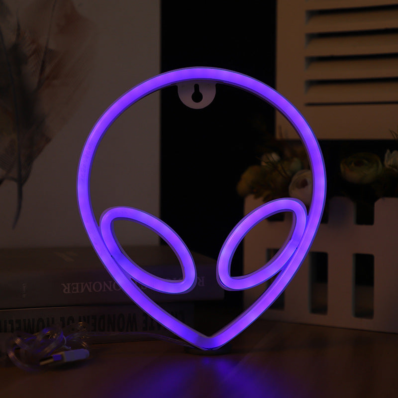 LED Alien Neon Wall Hanging Modeling Lamp - Minihomy