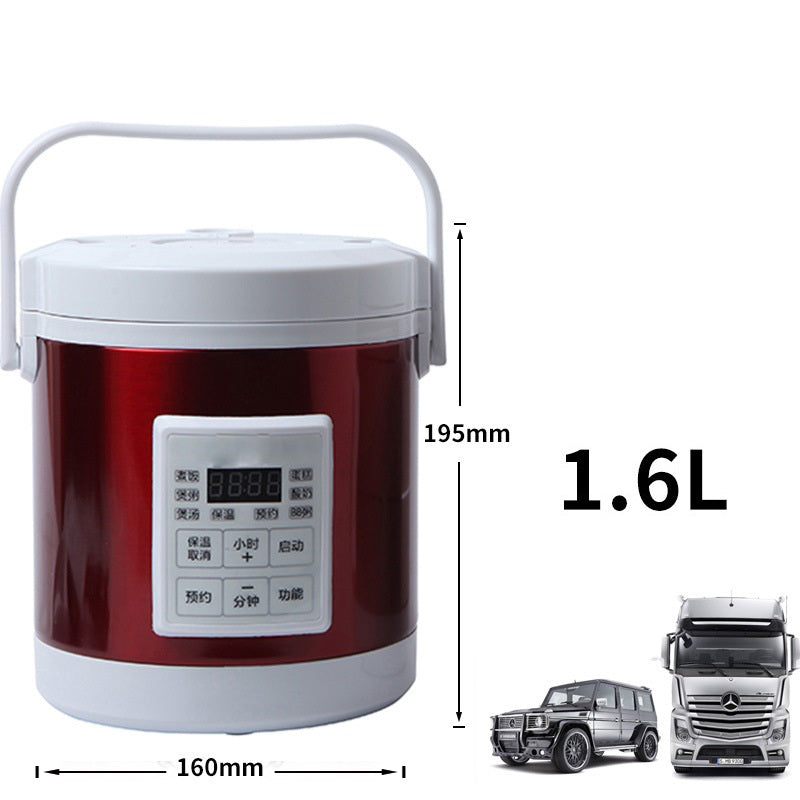 12V 24V Mini Rice Cooker 1.6L Car Truck Electric Hot Soup Rice Cooker - Minihomy