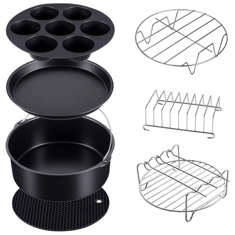 Air Fryer Accessories 7-piece Silicone Grill - Minihomy