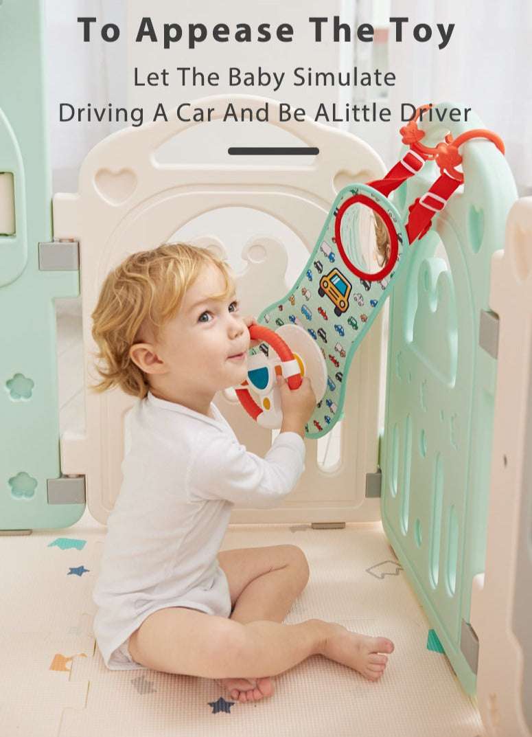 Baby Kids Eletric Simulation Steering Wheel Toy Driving Interactive Musical Educational Toy - Minihomy