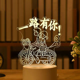 Bedroom Atmosphere Lamp Cartoon 3D Night Light - Minihomy