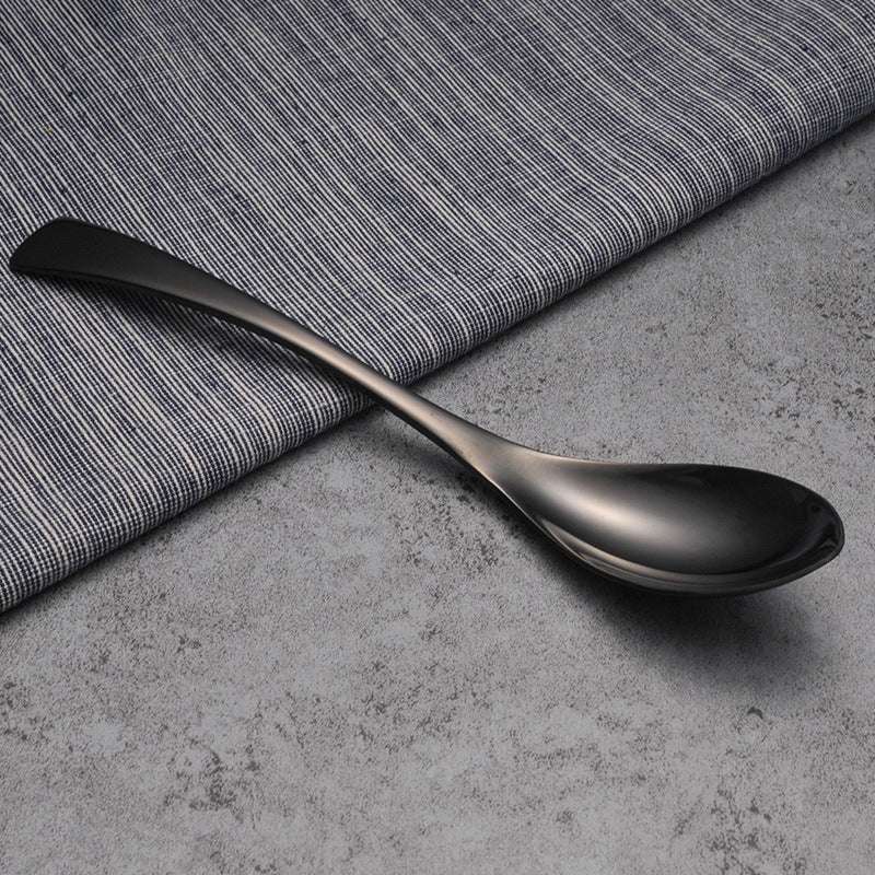 Cutlery Cutlery Stainless Steel Western Tableware Titanium Plated Black Gold - Minihomy