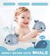 Baby Cute Cartoon Whale Floating Spraying Water Bath Toys With Light Music LED Light Baby Toys - Minihomy