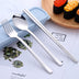 Portable Student Tableware Box Set Cute Chopsticks Spoon Fork Stainless Steel Three-Piece Single Travel - Minihomy