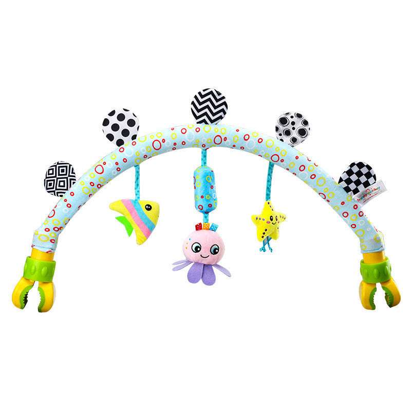 Baby Musical Mobile Toys for Bed Stroller Plush Baby Rattles Toys for Baby - Minihomy