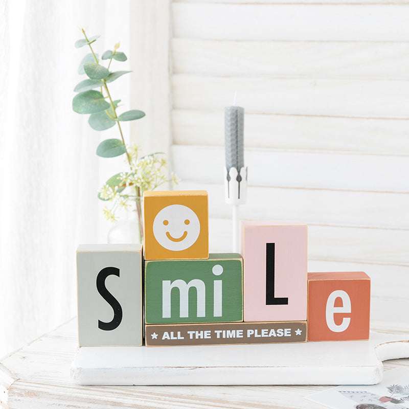 Creative Desktop Letter Series Small Ornaments Porch TV Cabinet Decoration - Minihomy