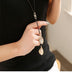 Leaf Tassel Long Necklace for Women Jewelry Black  Necklaces & Pendants - Minihomy