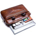 Leather Goods Laptop Computer Briefcase Men's Leather Shoulder Messenger Bag - Minihomy