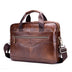 Leather Goods Laptop Computer Briefcase Men's Leather Shoulder Messenger Bag - Minihomy